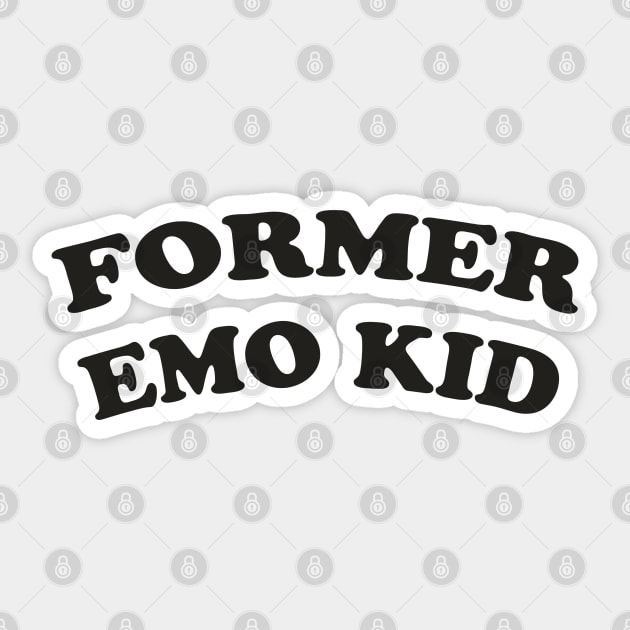 Former Emo Kid Sticker by cecececececelia